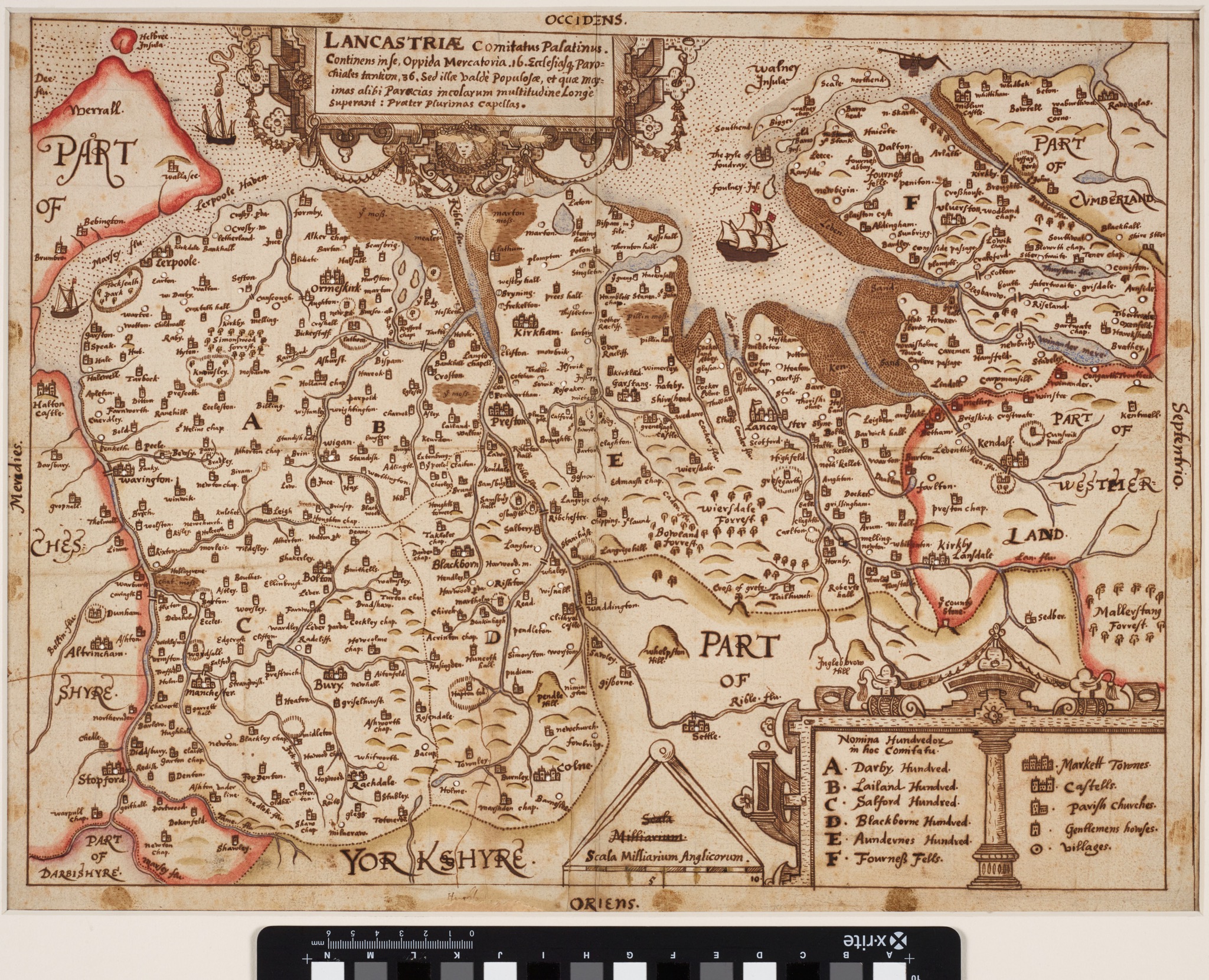 Seventeenth Century Map of Lancashire discovered at Manchester's John ...