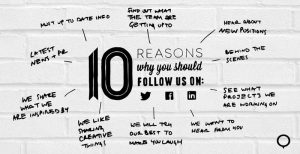 10 reasons to follow us