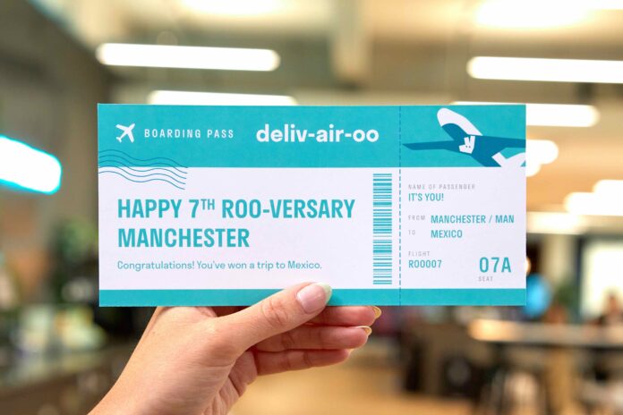 To celebrate Deliveroo turning seven in Manchester, the company is giving locals the chance to have their takeaway win them a free holiday