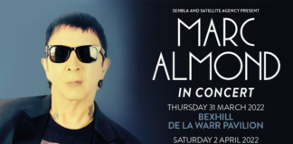 Marc Almond is delighted to announce his rescheduled tour dates for October 2022 adding extra dates in Liverpool, Buxton, York and Cambridge