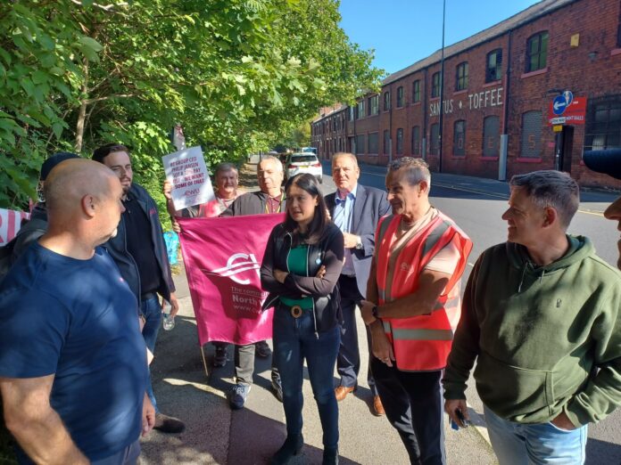 Labour’s Shadow Levelling up Secretary and Wigan MP Lisa Nandy has visited a picket line days after a shadow minister was sacked