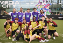 Cast members from two of the UK’s best-loved continuing dramas, Hollyoaks and Waterloo Road, went head-to-head last night in a friendly one-off 5-a-side football match at MediaCity