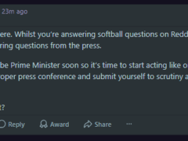 Kemi sends Andy a message on Reddit