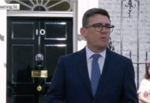 Burnham addresses the nation as PM for the first time