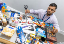 Scissors, toy guns, yoghurts and a baseball bat among items confiscated at Manchester Airport security in just one morning