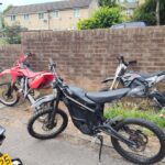 Four arrests, seven bikes seized, and bag of drugs recovered after bike tracked to address